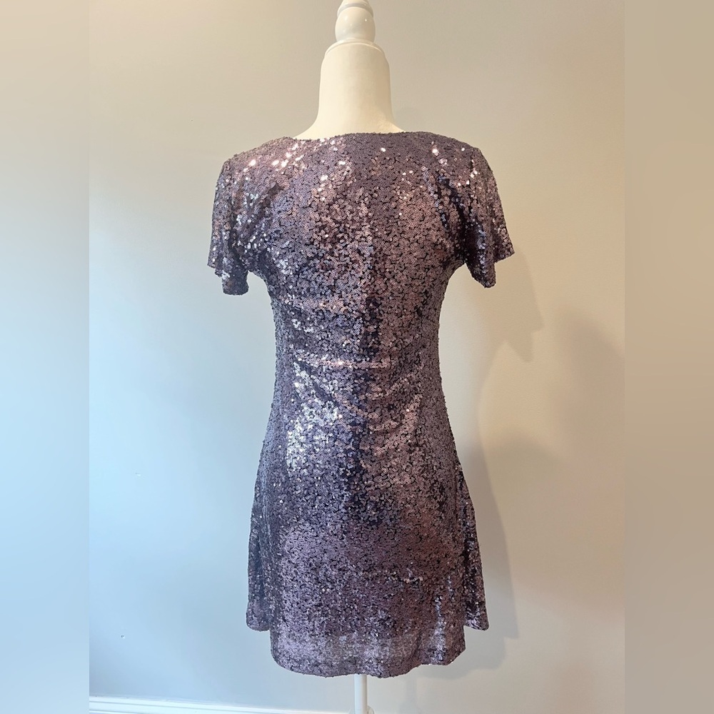 Lulus Light Up The Night Lavender Sequin Shift Cocktail Dress Size Small - Picture 3 of 8
